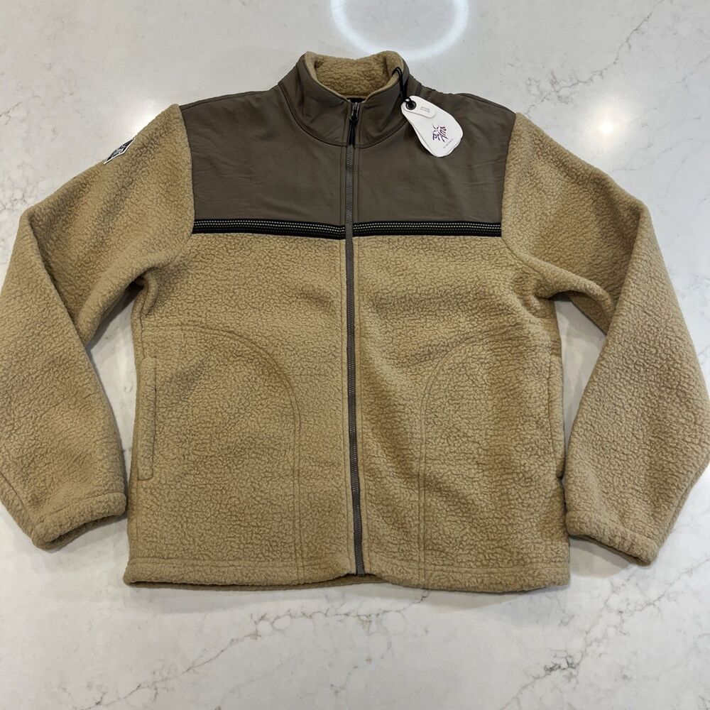 Prana NEW Hurricane Full Zip Fleece Jacket Nomad Standard Fit‎ Mens XS Womens S